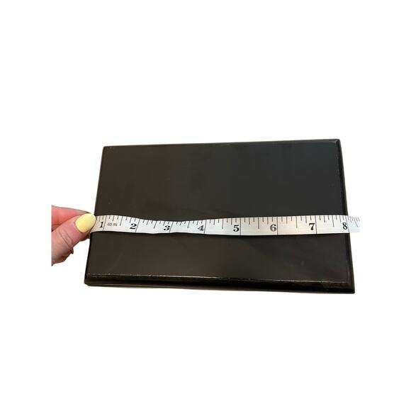 NWOB Wooden Stained Dark Small Victorian Retro Toned Jewelry Box - Picture 2 of 8